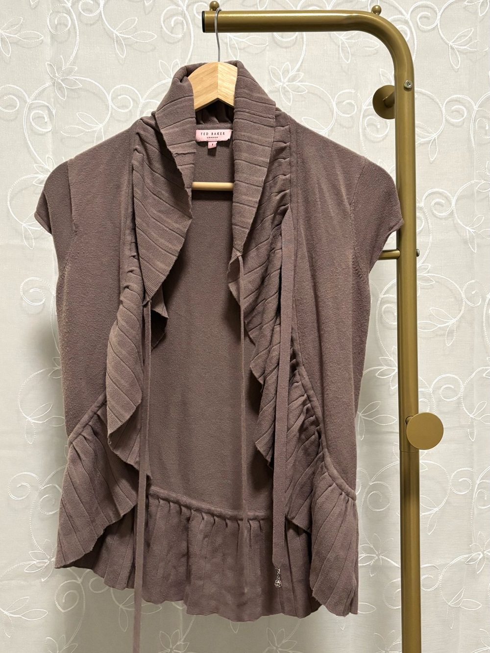 Ted Baker Ruffle Sweater Size 1 Approx Size Small